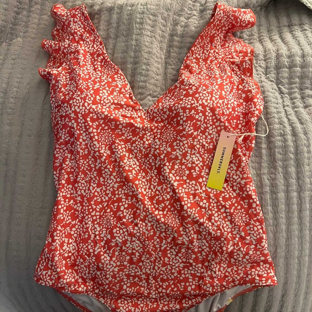 Summersalt Ruffle Backflip - Floral Reef Sz 14